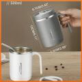 Carry Mug Thermos Coffee Cup with Straw Stainless Steel Thermos with Cup Lid Thermal Bottle for 500ml Coffee Mugs Thermal Cup. 