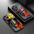 D-Dragon Ball Cool Goku Phone Case For iPhone 15 14 13 12 11 Pro Max mini XS XR X 8 Plus SE Frosted Translucent Cover.