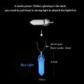 Glowing Necklace Pendant Bull-Et Hexagonal Chain Stone Luminous Necklace Night Fluorescence Glow In The Dark Gift - Necklace For Girls.