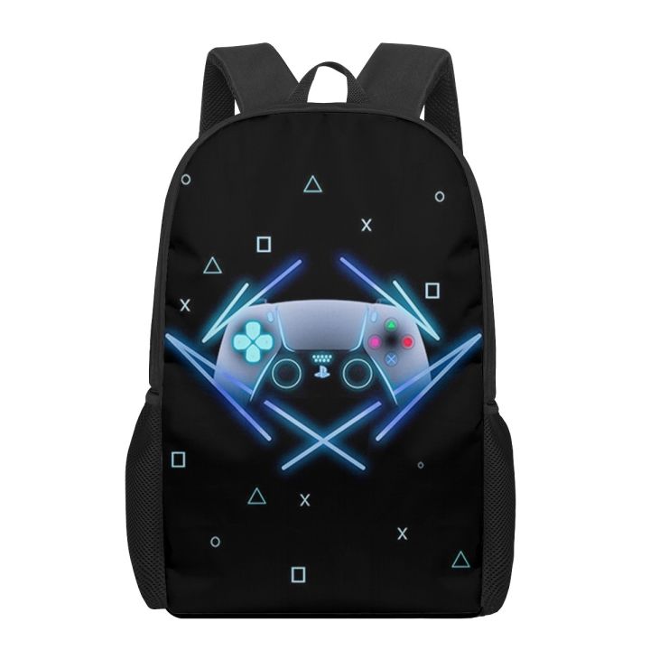 PlayStation%205%20ps%20Pattern%20Children%20School%20Bags%20for%20Girls%20Boys%20Teenager%20School%20Backpacks%20Kids%20Satchel%20Student%20Book%20Bag%20-%20Image%202