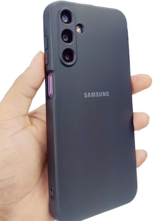 For Samsung F15 ( 5G) Silky And Soft-Touch Finish  With Camera Production Soft Premium Quality Slim  Silicone  Cover