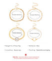 Bohe Gold Plated Tennis Chain Bracelets Adjustable Multi Layered Heart Bracelet Set Tiny Bangle Bracelet Set for Women Jewelry. 