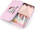 Hello Kitty Mini Makeup Brush Set of 7 Pieces - Pink.