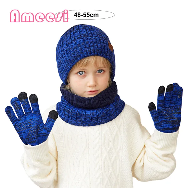 Kids%20Hat%20Scarf%20Gloves%20Set%20Cozy%203-piece%20Kids%20Winter%20Hat%20Scarf%20Gloves%20Set%20Warm%20Windproof%20Unisex%20Children%20Beanie%20Gloves%20Neck%20Warmer%20Set%20Girls%20Boys%20Beanie%20Scarf%20Set%20-%20Image%202