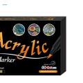 Acrylic Paint Markers Set Brush Tip Art Supplies, Acrylic Pens Waterproof Acrylic Paint Pens for Painting, Stone, Kids,Coloring, Brush Lettering. 