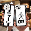 Football C-CR7 Cover Angel Eyes Clear Phone Case For iPhone Apple 15 14 12 13 11 Pro 8 7 SE Plus X XR XS Case Funda Coque Shell. 