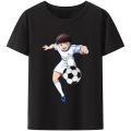 Japan Anime BALL IS LIFE T Shirt Men Casual Clothes 90s Vintage Manga Streetwear Captain Tsubasa about Football Clothing. 