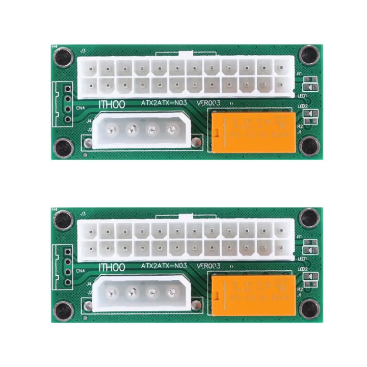 12 Pack Dual PSU Multiple Supply Adapter,Add2Psu ATX 24 Pin to Molex ...