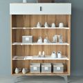 Retractable Airing Cupboard Storage Rack Shelf for Bookcase 24x30cm. 