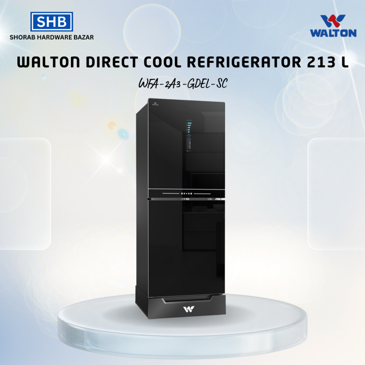 Walton Direct Cool Refrigerator 213 L WFA-2A3-GDEL-SC