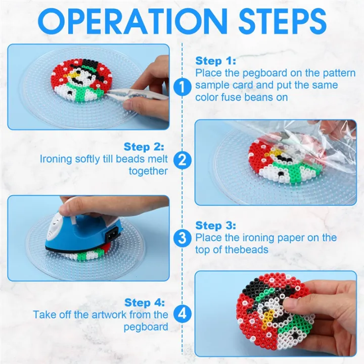 15%20Pcs%205%20mm%20Fuse%20Beads%20Pegboards%20Plastic%20Fuse%20Bead%20Boards%20-%20Image%203