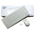 KM901 Keyboard Mouse Combo 2.4G Wireless 78 Key Mini Keyboard and Mouse - White. 