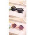 Children cat ears sunglasses fashion cute baby girls Round glasses Outdoor UV protection boys glasses beach Eyewear.