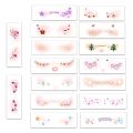 Christmas Makeup Face Stickers Disposable Tattoo Sticker Cute Xmas Tree Love Sweet Waterproof Korean Makeup Decorative Stickers. 