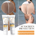 BIOAQUA Rice Raw Pulp Spf 50+ Sunscreen 40gm For Face Body Neck Back Protector Solar Blocker Brightening Facial Sun Cream & Body Care. 