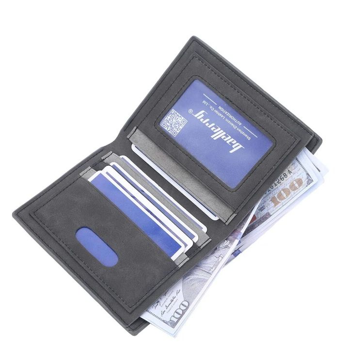 Baellerry%20Short%20Men%20Wallets%20Small%20Credit%20Card%20Holder%20Brand%20Male%20Wallet%20PU%20Leather%20Slim%20Money%20Purse%20Vertical%20Cross%20Wallet%20for%20Men%20-%20Image%203