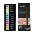 BRUSTRO Artists ’ Acrylic Pastel Colour Set of 12 Colours X 12ML Tubes. 