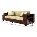 Andormahal (MDF) Three Seater Sofa plus Storage (Without Foam)-(6ft by 2ft). 