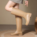 Fashionable Waterproof Thick-Soled Long Rain Boots Non-Slip High-Top Rain Shoes Comfortable All-Match Women's Rubber Shoes Lightweight Outdoor Rain Boots. 