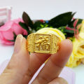 Zhenhuang Vietnam Sand Gold Sailing Blessing Ring Open Wedding Jewelry Thai Gold Index Finger Opening Craft Simulation Hong Kong. 