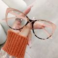 Women Retro Anti-Blue Light Cat Eye Frame Glasses Vintage Computer Eye Production Eyeglasses Classic Plain Spectacles. 