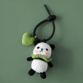Hand-crocheted red panda series hairpins, keychains, bundles, car key pendants, change card bags, and hairpins.