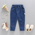 Jeans Girl Cartoon Pattern Boy Girls Jeans Pants Spring Autumn Jeans Boys Casual Style Clothes For Girls. 