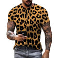 Fashion leopard graphic T-shirt for men summer casual women streetwear 3D print camisetas T shirt men clothing Harajuku tops tee.