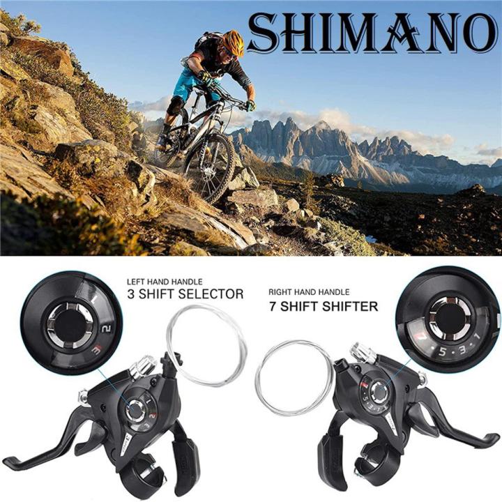 Bicycle Break Gear Shifter Shimano 3 X 7 21 Speed Cycling Disc Brakes Levers With Shift Cable 2Pcs Pair Daraz .bd