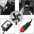 10 Inch 12V Car Electric Fan Adjustable Speed Oscillating Cooling Fans with Clip for Home Travel Car Truck. 