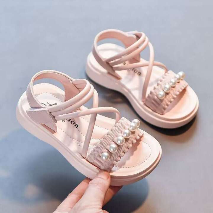 Pearl%202023%20Summer%20New%20Little%20Girl%20Princess%20Shoes%20Soft%20Sole,%20Western%20Style%20Korean%20Edition%20Girl's%20Baby%20Sandals%20-%20Image%207