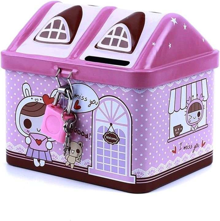 Metal%20House%20Shape%20Piggy%20Bank%20Coin%20Safe%20Storage%20Box%20with%20Lock%20-%20Image%203