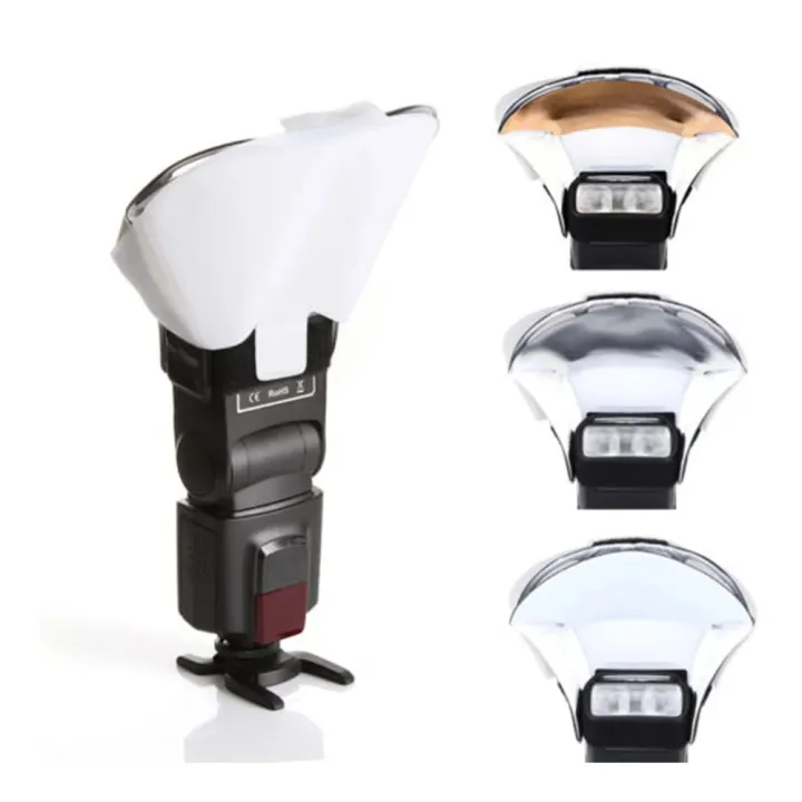 【Lejia】Speedlight Flash Lightning Reflective Card Diffuser w/ Color ...