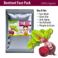 Beetroot Powder, Beetroot Face Pack, Bitroot Facewash , (Beetroot + Multani Mitti + Rose Petal) Beetroot Gura, - Symbol of Beauty, Spotless Skin - 100 g. 