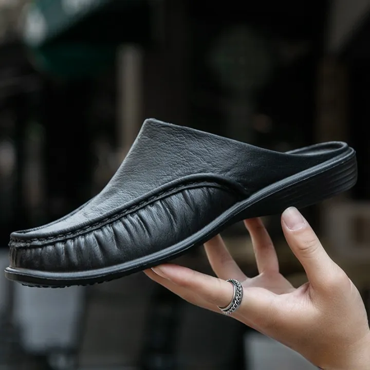 2023%20Men%20Shoes%20EVA%20Slip%20on%20Flats%20Shoes%20Men's%20Slippers%20Men%20Walking%20Half%20Slipper%20Comfortable%20Soft%20Household%20Sandals%20-%20Image%202