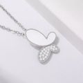Korean version of the hot-selling fashion h butterfly necklace Internet celebrity with the same micro-inlaid zircon, light luxury, niche, simple and versatile clavicle chain.