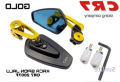Handle End Looking Glass For Motorcycle, Rearview Luxury Mirror Universal Model. CR7 2 Pcs-Gold. 