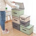 supergogosupply #COD 2in1 Plain Color Foldable Storage Box Organizer With Cover set Multifunction. 