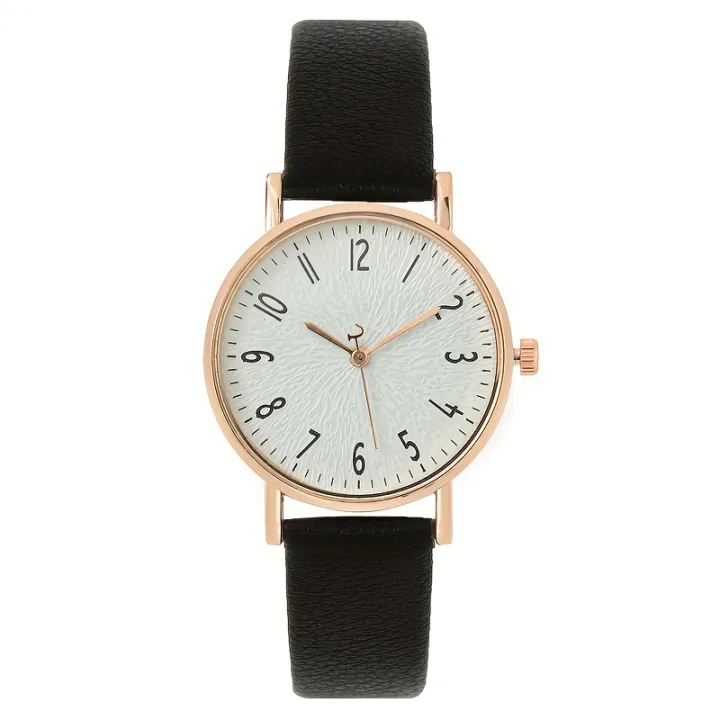 Women's%20Watch%20Casual%20Round%20Pointer%20Quartz%20Watch%20Textured%20Dial%20Analog%20PU%20Leather%20Wrist%20Watch%20-%20Image%208