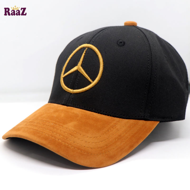 Mercedes Embroidery Logo Velvet Curved Cap