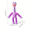 Toy Giraffe Animal Large Pack LED Light up Pop Tubes Pop Pipes Sensory Toys for Kids-1PCS. 