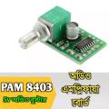 PAM8403 5V Power Audio Amplifier Board 2 Channel 3W Volume Control Module or 8403. 