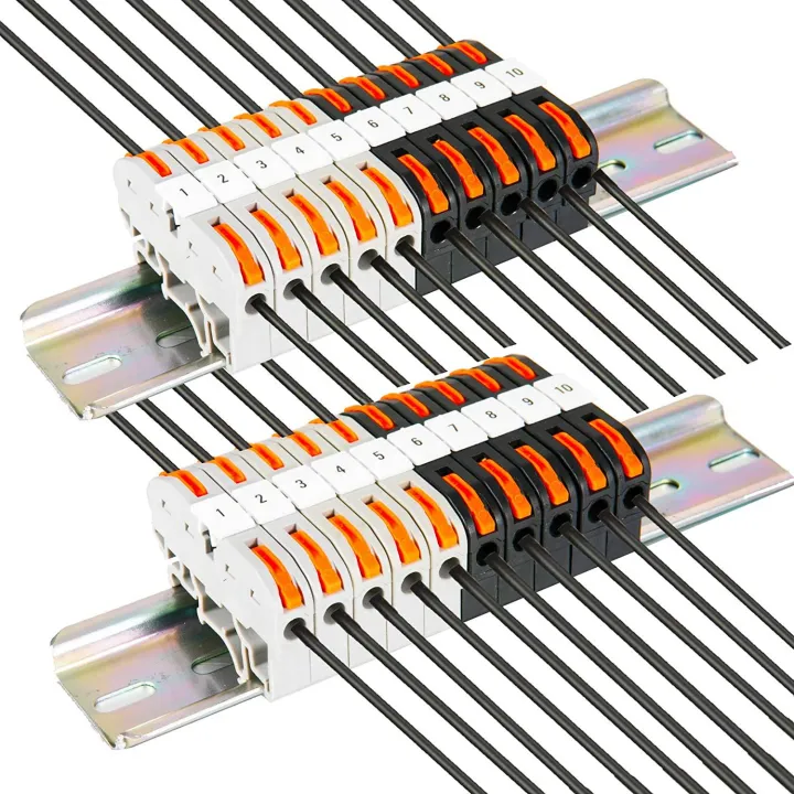 DIN%20Rail%20Terminal%20Blocks%20Kit,%20with%20Universal%20Compact%20Connectors,%20Connection%20Bar,%20Marker%20Strip,%20Screws,%2028-12%20AWG%20-%20Image%202