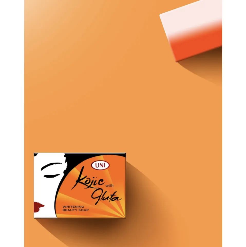 UNI KOJIC WITH GLUTA Skin Lightening Whitening Beauty Soap with Glutathione,  Kojic Acid and Vitamin C 90GM | Daraz.com.bd