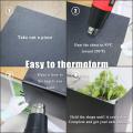 DIY Material Finish: Matte Textured Finish for Home Furnishings: 2 Piece Black ABS Plastic Sheet Model, Solid Flat Finish, Handicrafts.