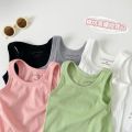 Children's T-Shirts Pit Striped Cotton Vest for Girls and Boys Kids Clothes T Shirt for Kids Boy 3 To 7 Years. 