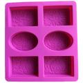 Individual Silicone Soap Mold for Soap Making 3D 6 Forms Oval Rectangle Soap Mould Handmade Craft Flowers Bathroom Kitchen Soap Mold Exquisite Product. 