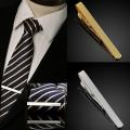 Metal Silver Tie Clip Bar Necktie Clasp -1pc.