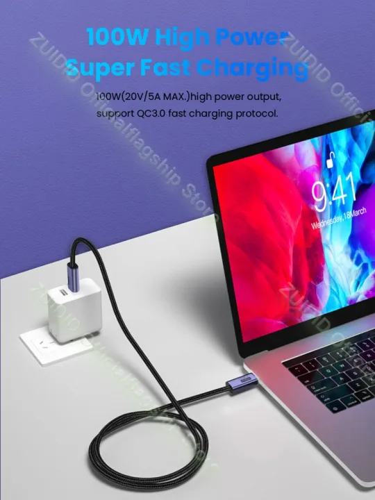 USB4.0%2020Gbps%20Thunderbolt%203%20USB%20C%20to%20C%20Cable%20PD%20100W%205A%20Fast%20Charging%20USB%20Type%20C%20to%20C%20Cable%208K@60Hz%20Cable%20For%20Macbook%20Pro%202/3m%20-%20Image%202
