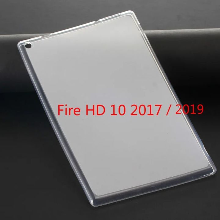 Case for Amazon Fire HD 10 Tablet (5th/7th Generation 2015/2017/2019 Release) Tablet Cover 360 Full Protecive Soft TPU Back Case